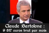 Le salaire du président de l'Assemblée nationale, Claude Bartolone : 9 817 euros brut par mois grâce... au cumul des mandats