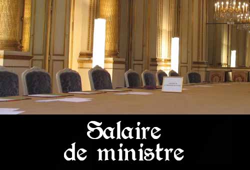 Salaire d'un ministre