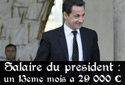 Salaire de Sarkozy en 2007