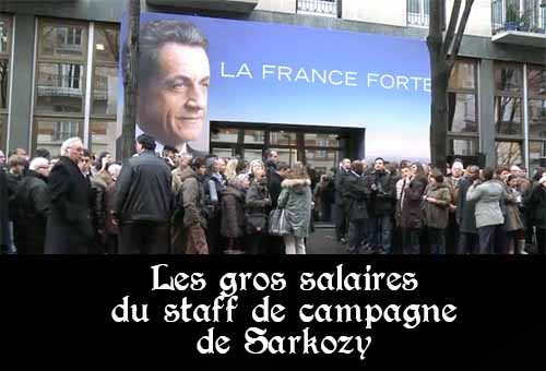 Salaires du staff de Sarkozy