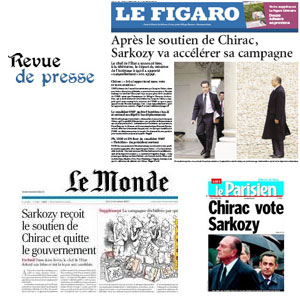 Sarkozy et Chirac