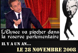 Sarkozy et la réserve parlementaire