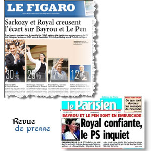 Les Unes de la presse