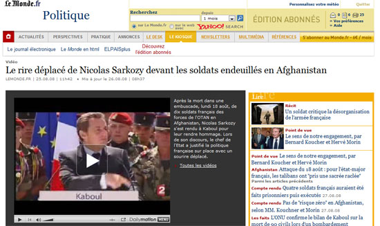 Sarkozy en Afghanistan
