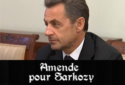 Amende pour Sarkozy
