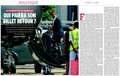 Sarkozy, billet retour