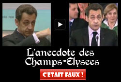 Sarkozy aux Champs Elysées le dimanche