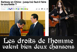 Sarkozy, la Chine et les droits de l'homme