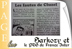 Sarkozy, Cluzel et le Canard