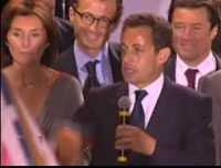 Nicolas Sarkozy, place de la concorde