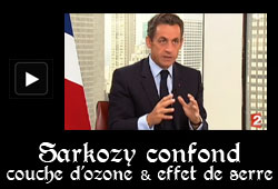 Sarkozy et la couche d'Ozone