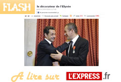 Sarkozy décore son couturier