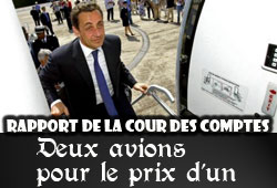 Sarkozy et ses deux avions