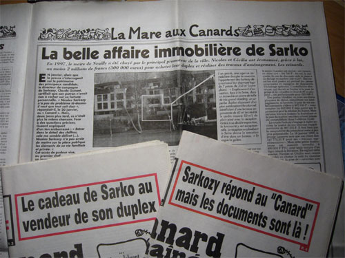 Duplex de Sarkozy, Canard Enchaîné