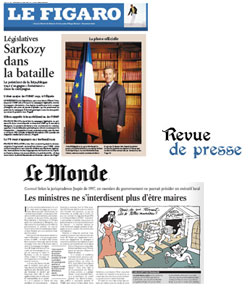 Les Unes de la presse