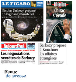 Les Unes de la presse