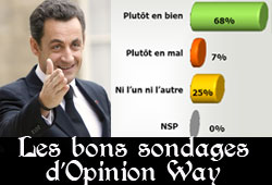 Sarkozy et Opinion Way