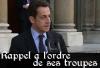 Sarkozy sur le perron de l'Elys&eacute;e