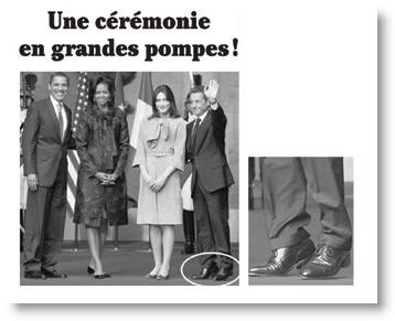 Sarkozy sur la pointe des pieds