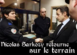 Sarkozy sur le terrain