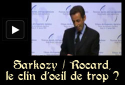 Nicolas Sarkozy et Michel Rocard