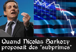 Sarkozy et les subprimes
