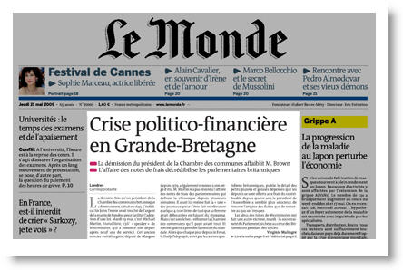 Scandale des notes de frais - Le Monde