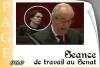 Séance de travail au Sénat