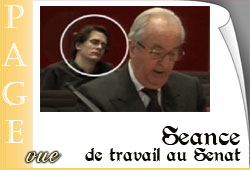 Séance de travail au Sénat