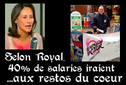 Ségolène Royal et les restos du coeur