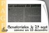 Sénatoriales, distribution de cadeaux