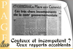 SIG coûteux et incompétent selon Le Canard enchaîné