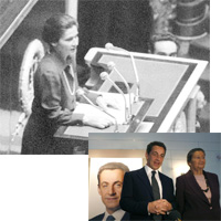 Simone Veil et Nicolas Sarkozy