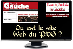 Site web du Parti de Gauche
