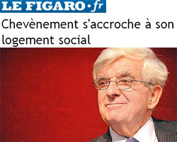 Chevènement sur Lefigaro.fr