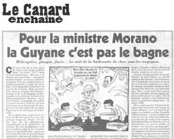 Morano dans Le Canard enchaîné