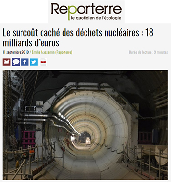 Sucoût caché de l'énergie nucléaire - Reporterre