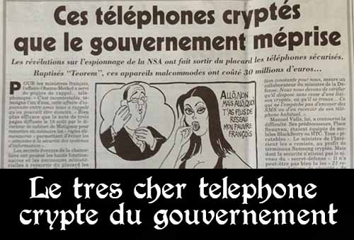 Le téléphone crypté du gouvernement