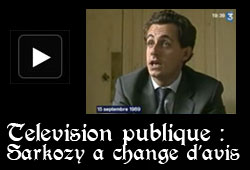 Télévision publique et Sarkozy