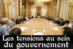 Tensions au gouvernement