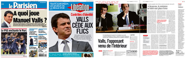 Valls à la Une de la presse