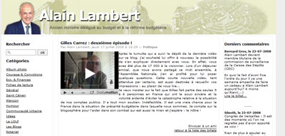 Vidéo Lambert et Carrez