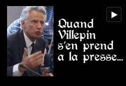 Villepin et la presse