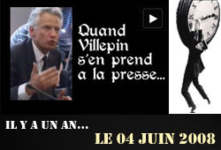 Villepin et la presse