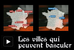 Villes qui peuvent basculer