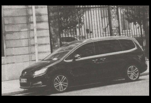 Voiture du candidat Hollande