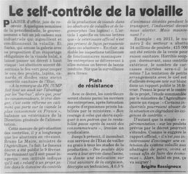 Des volailles dans Le Canard