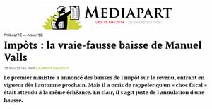 Baisse d'impôts Mediapart