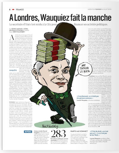 Wauquiez fait la manche - Libération