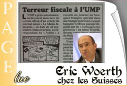 Eric Woerth en Suisse